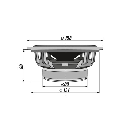 Difuzor auto, 2 cai, 4 Ohmi, 165mm - CX 604